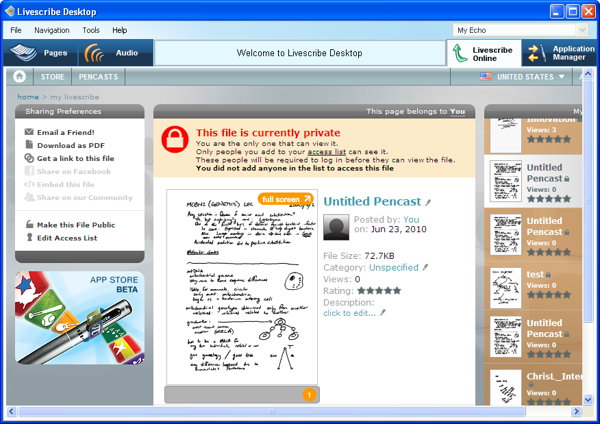 livescribe software download