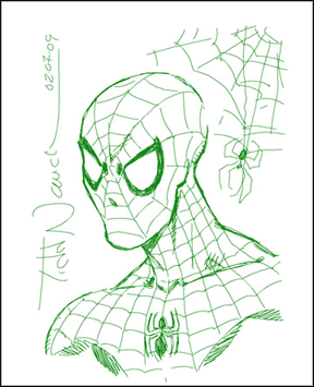 NYCC 09 - Todd Nauck Sketch (Spiderman)