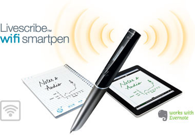 Livescribe Wifi スマートペンとノートブックと iPad